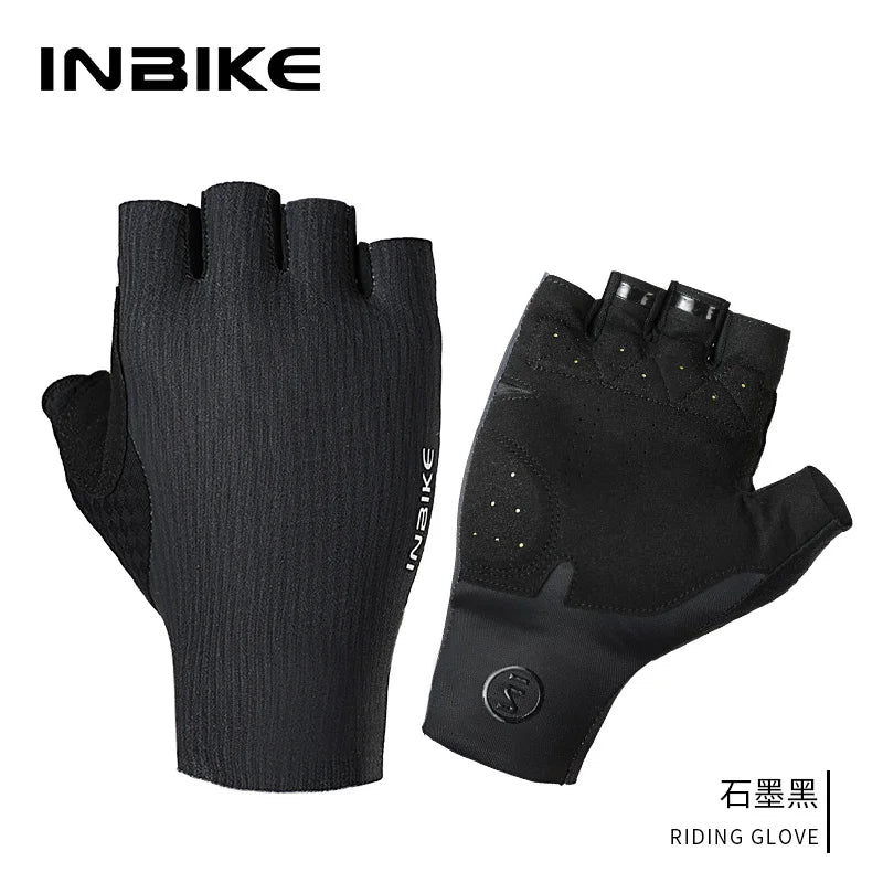 INBIKE Cycling Gloves Half Finger Bicycle Road Bike Gloves Shock Absorption MTB Gloves for Men Women Riding Sport Accessories