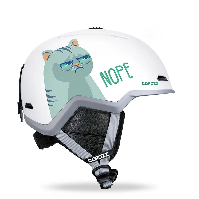 COPOZZ SafeSnow Half-Cover Ski Helmet
